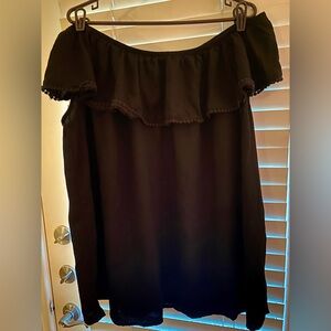 Chic Black Off-Shoulder Top